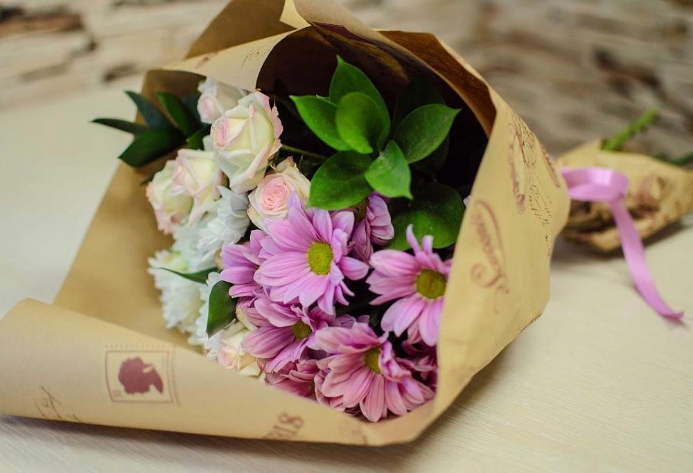 Букет цветов из: Розы и Хризантемы в Судиславле