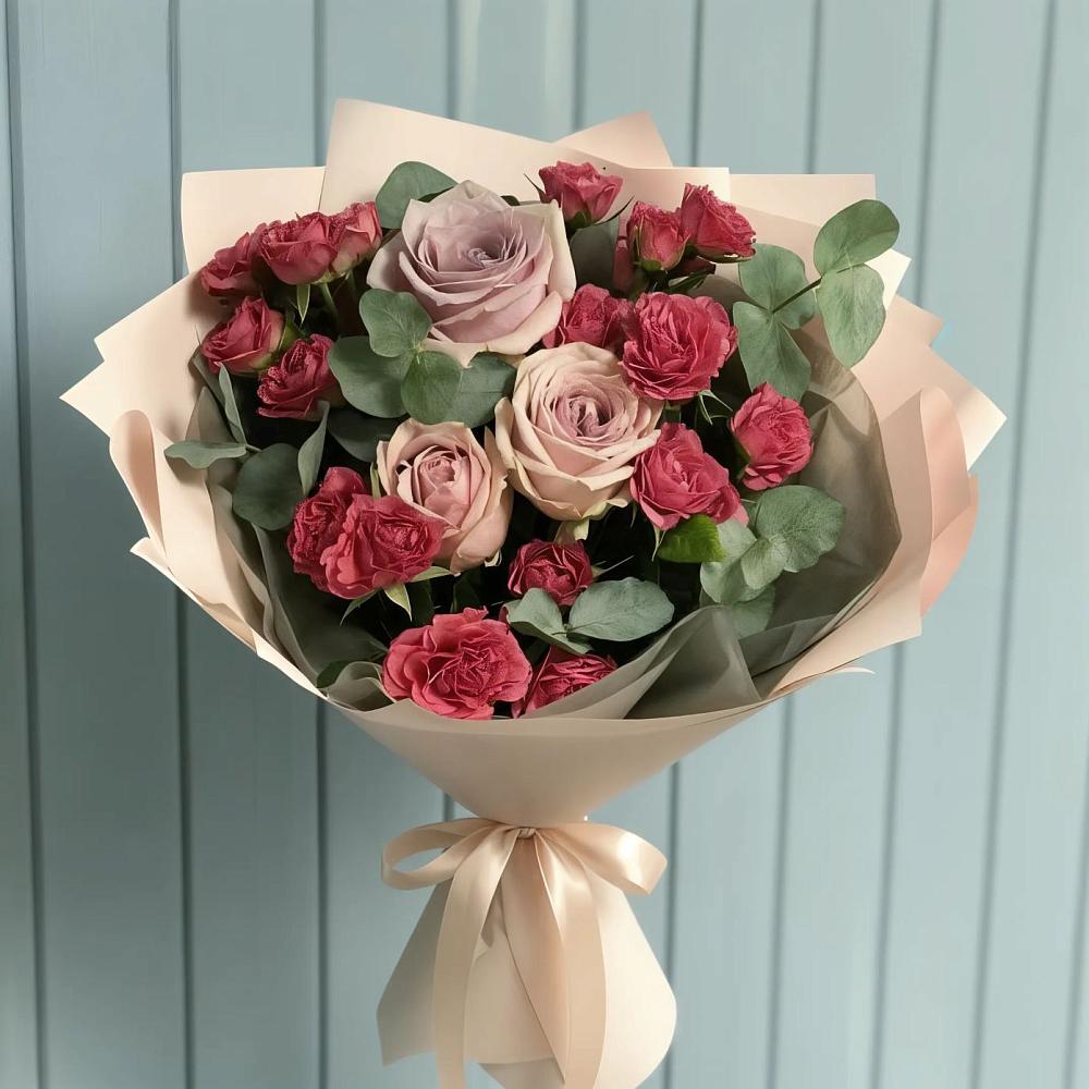 Букет цветов из: Гвоздики и Розы в Судиславле