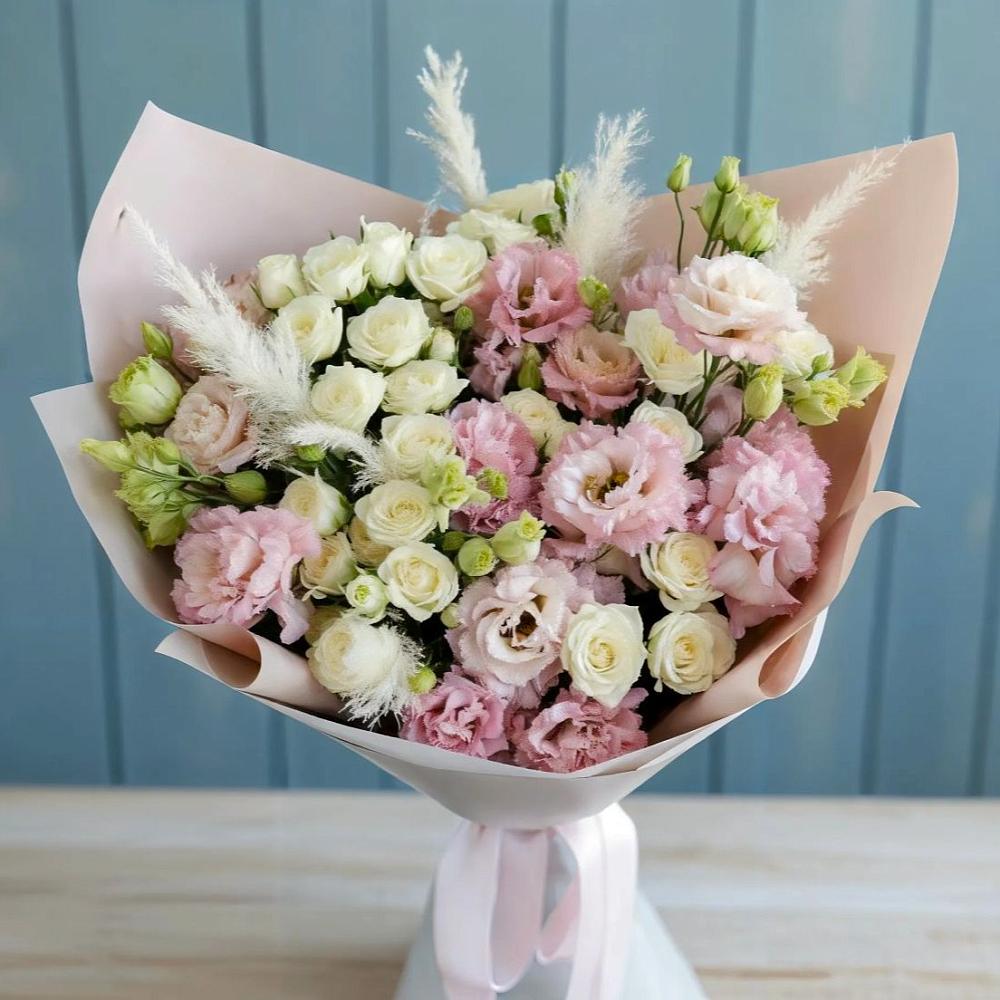 Букет цветов из: Альстромерии и Розы в Судиславле