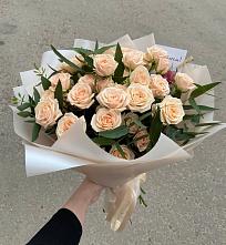 Букет Кремовые розы Латте в Судиславле