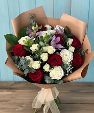 Букет цветов из:  Розы и Альстромерии в Судиславле