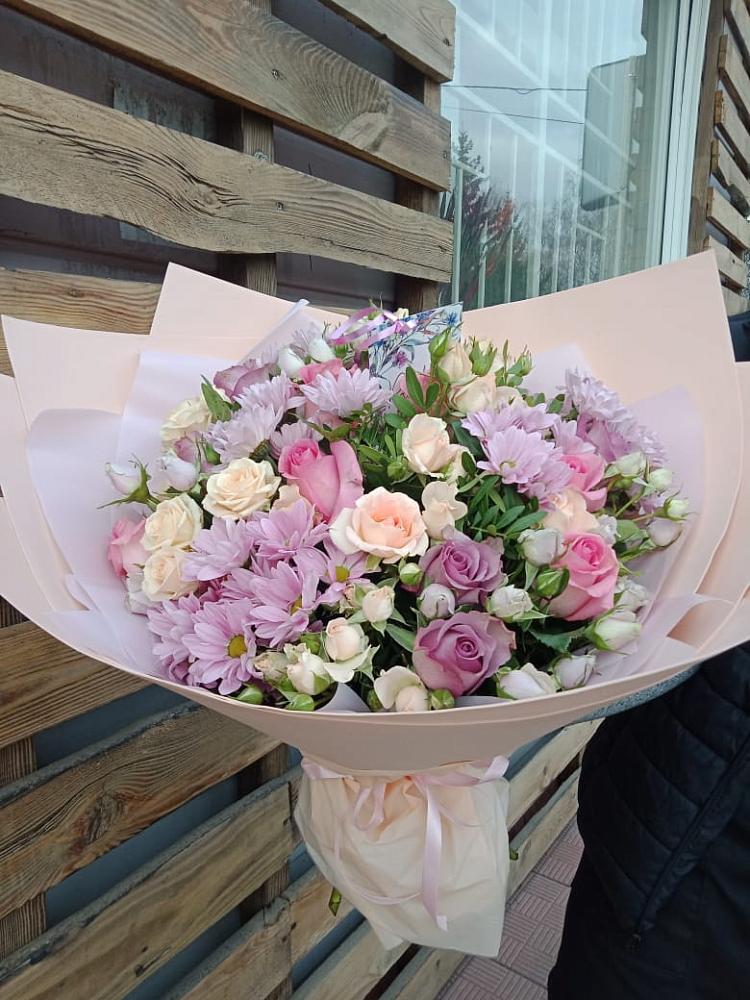 Букет цветов из: Розы и Хризантемы в Судиславле