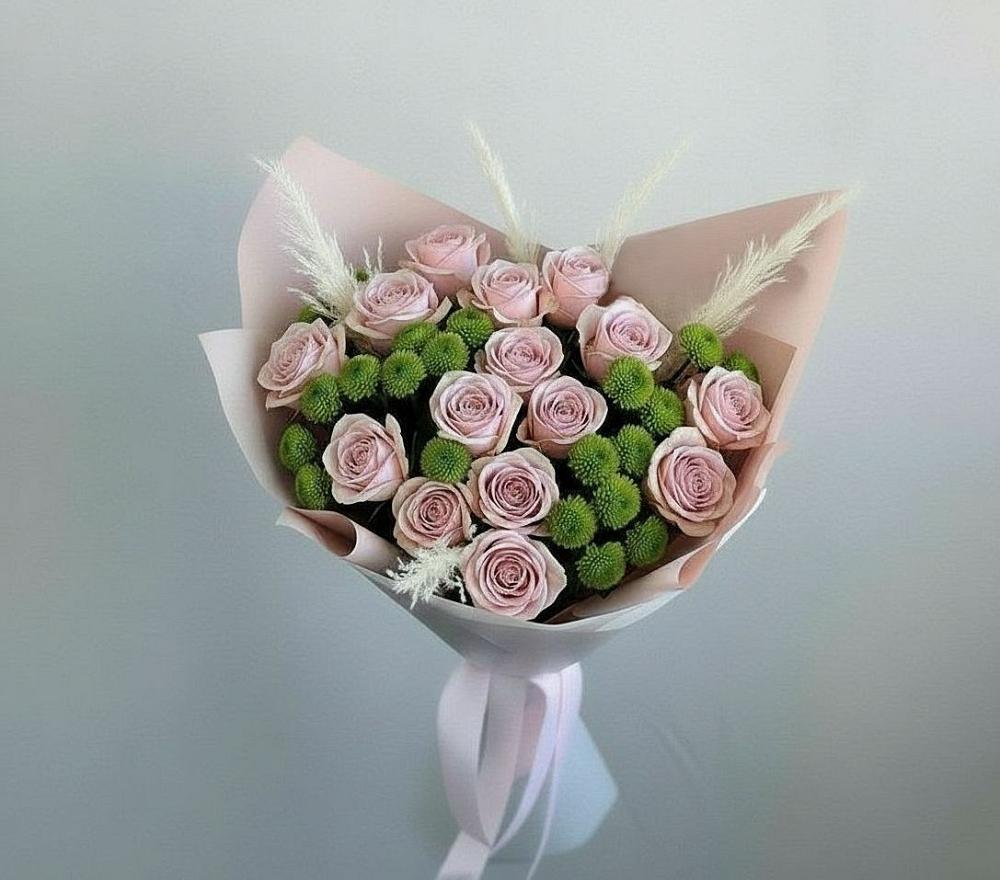 Букет цветов из: Розы и Хризантемы в Судиславле