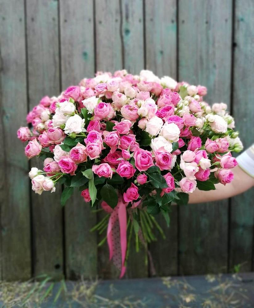 Букет Розовые кустовые розы Натали и Лав Лидия в Судиславле