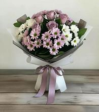 Букет цветов из:  Хризантемы и Розы в Судиславле