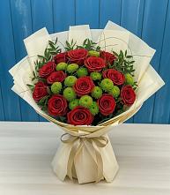 Букет цветов из:  Розы и Хризантемы в Судиславле