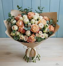Букет цветов из:  Альстромерии и Розы #REPLACE_PRED# Судиславле